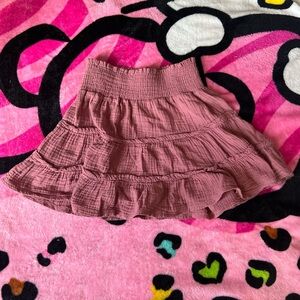 Women's Pink Ruffled Skirt